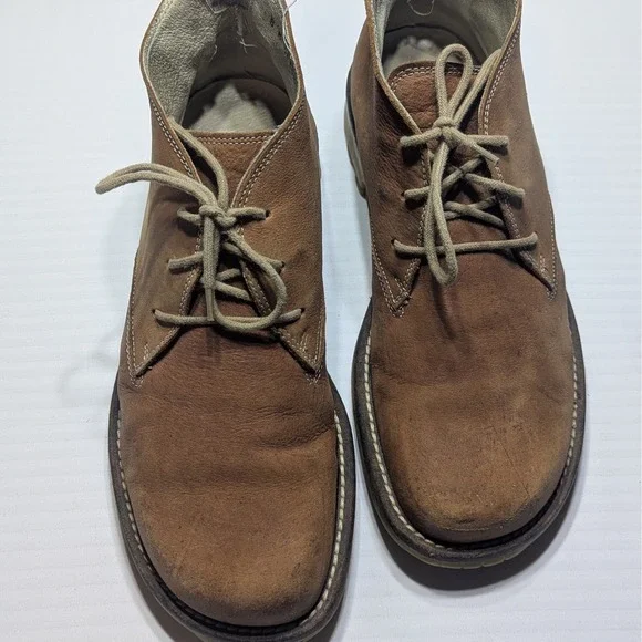 Donald J Pliner Men 8M Upton Italian Leather Chukka Boots Brown Lug Gorpcore‎