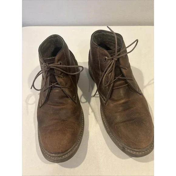 Josef Seibel Boots Mens 43 Oscar Chukka Ankle Bootie Lace Up Brown Leather