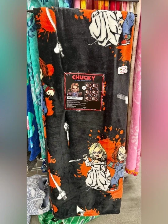 New chucky Halloween plush blanket throw