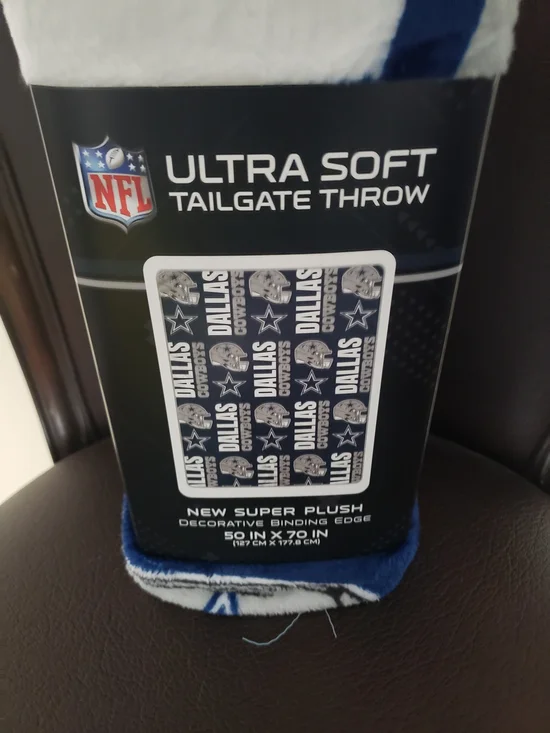 Dallas Cowboys Super Plush NFL Ultra Soft Tailgate Throw 50×70