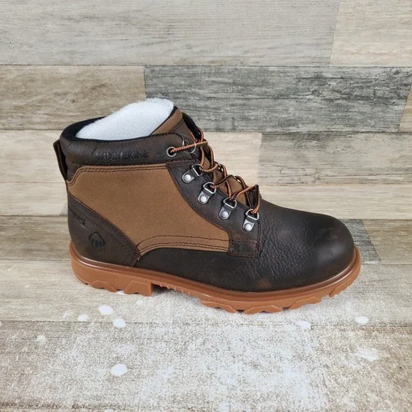 Wolverine Drummond Mens Chukka Work Boots Sz 9 Coffee Brown leather Waterproof