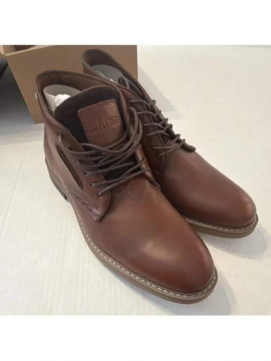 Arkbird Men's Brown Leather Chukka Boots