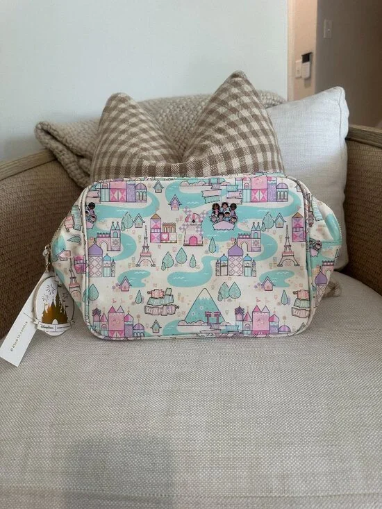 DISNEY Parks Stoney Clover It's A Small World Large Pouch Bag NWT