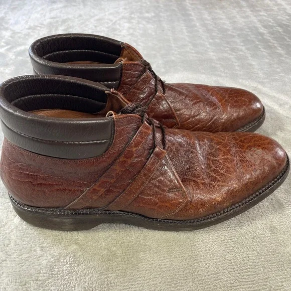 Allen Edmonds Alpine Chukka Boots  Mens 9 Brown Leather Office Casual Preppy USA