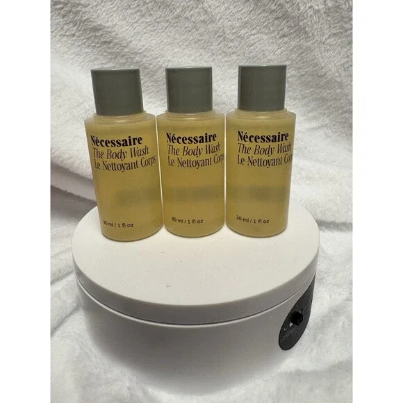 Necessaire The Body Wash Eucalyptus Travel Size 30ml 1oz Lot of 3 New