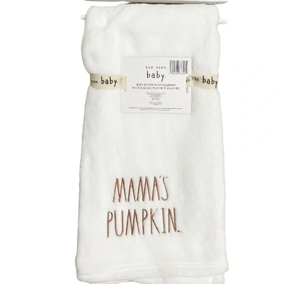 NEW 🍼👶Rae Dunn👶🍼 MAMA’S PUMPKIN Baby Blanket