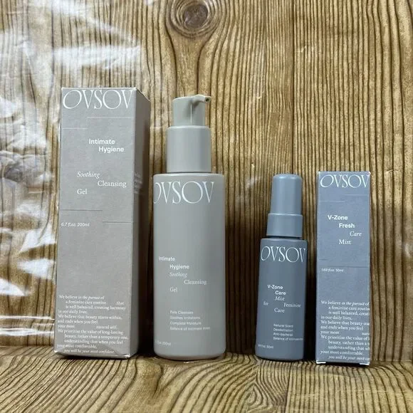 OVSOV Intimate Hygiene Cleansing Gel‎ 200ml + V-Zone Care Fresh Mist 50ml