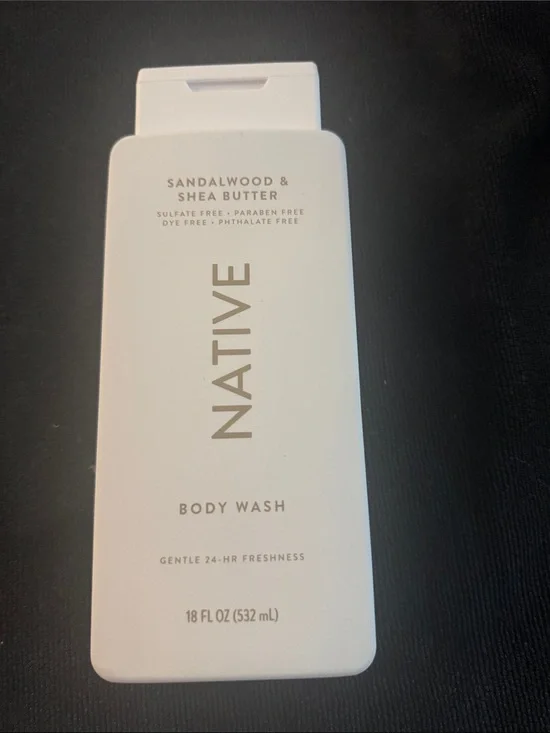 Brand NewNative Sandalwood & Shea Butter Body Wash - Cream White