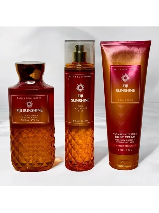 Bath and Body Works Fiji Sunshine Tropical Body Care Gift Set NWT