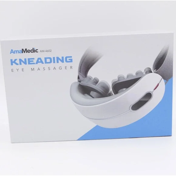 AmaMedic AM-4602 Kneading Eye Massager - 4 Modes, Sleep Music, Wam Compress