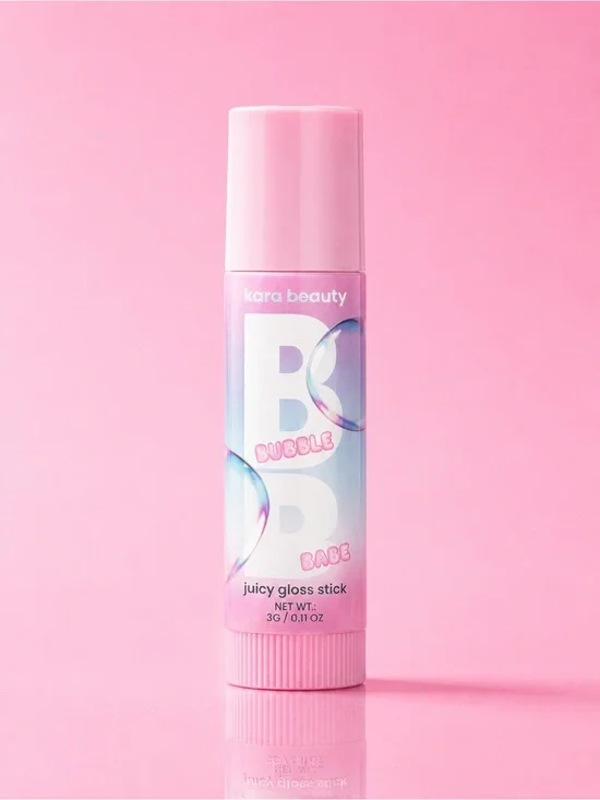 Kara Beauty Bubble Babe Juicy Gloss Stick — Pink Hydrating Gloss