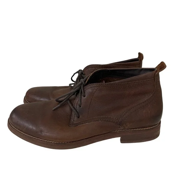 Cole‎ Haan Charles Brown Leather Chukka Boots Lace Up Ankle Mens 9.5 M C11847