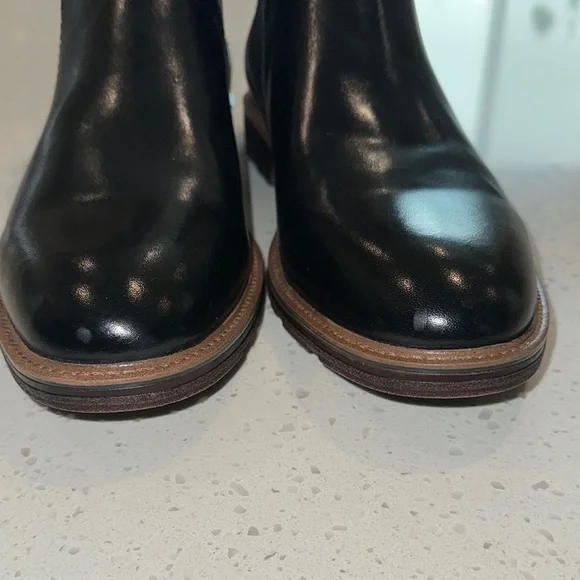 Black Leather Ankle‎ Boots