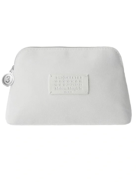 Maison Martin Margiela White Canvas Cosmetic Pouch