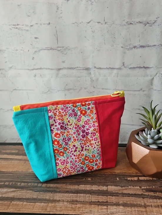 Handmade Quilted Cotton Bright Floral 8