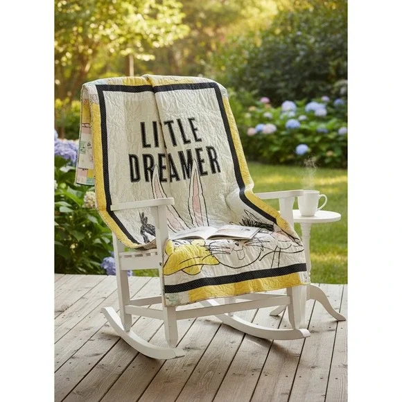 Little‎ Dreamer Baby Quilt Handmade Looney Tunes Nursery Blanket 48x40