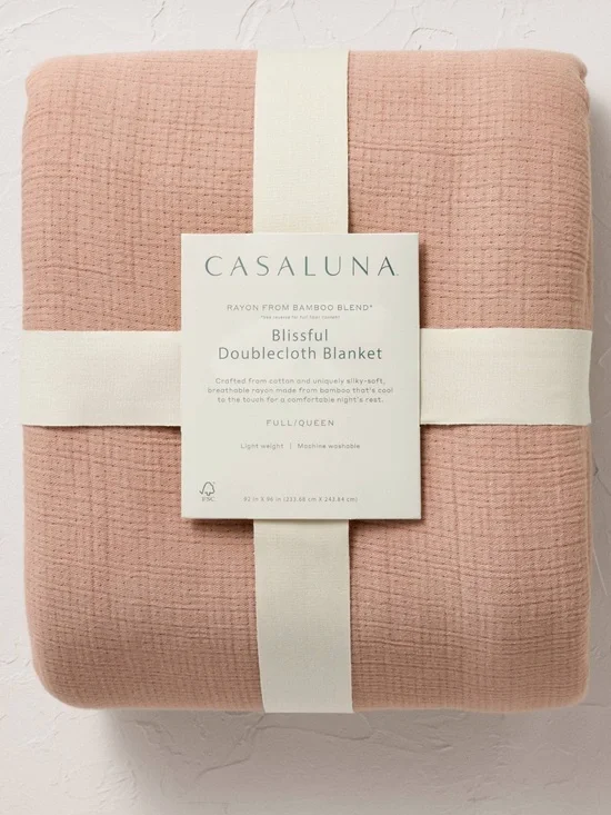 Casaluna ~ Blissful Blanket - Adobe Clay~ Bamboo & Cotton ~ Queen ~ NWOT