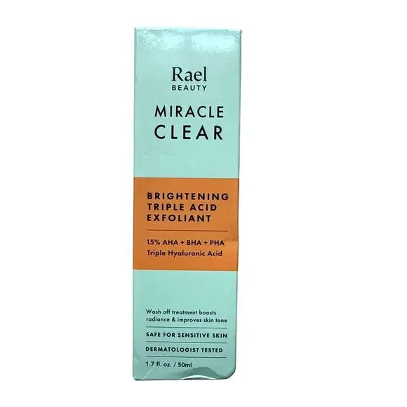 NIB Rael Beauty Miracle Clear Brightening Triple Acid Exfoliant
