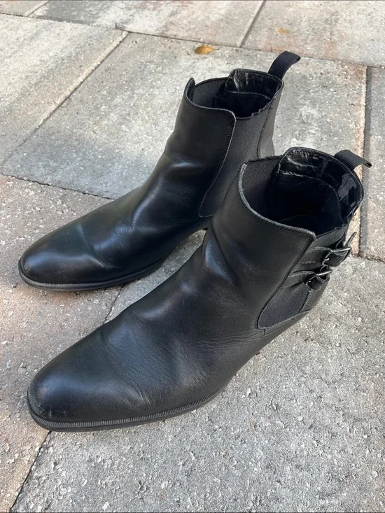 Alfani Leather Chelsea Ankle Boots