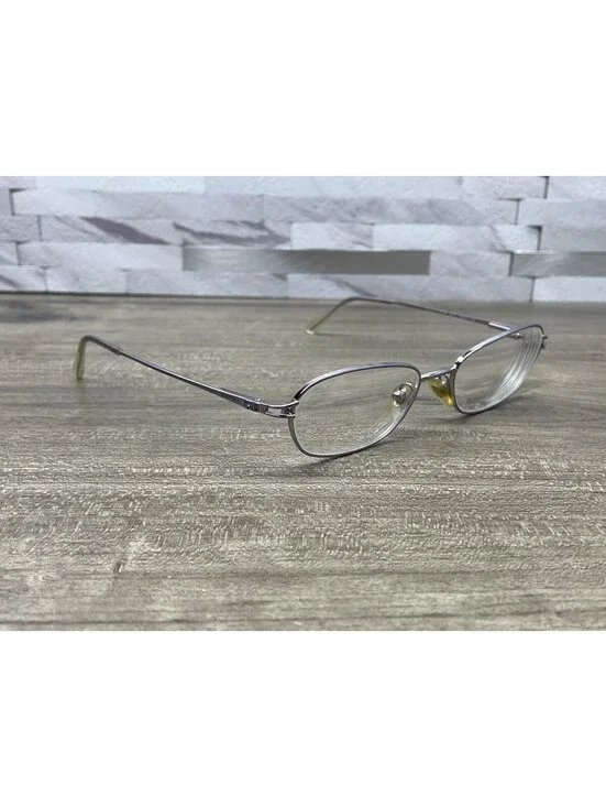 Genny 760-B 5372 Eyeglasses Frames Silver Full Rim Italy 50[]17-130 Jeweled