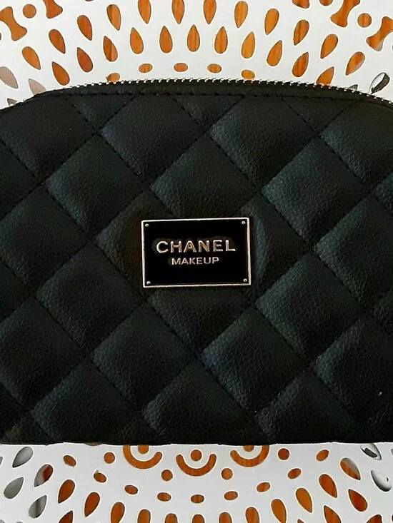 CHANEL Makeup Quilted Leatherette Cosmetic Bag - NWT