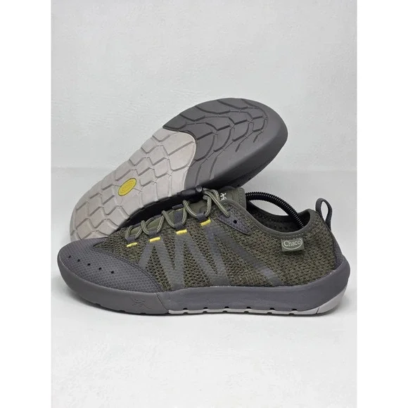 Mens Chacos Torrent Pro Water Shoes Synch Size US 11 Green Gray Casual Pre-owned
