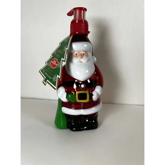 Santa Soap Dispenser w/ Cranberry Apple Soap | 10.48 oz | NEW w/ Tag‎ Refillable