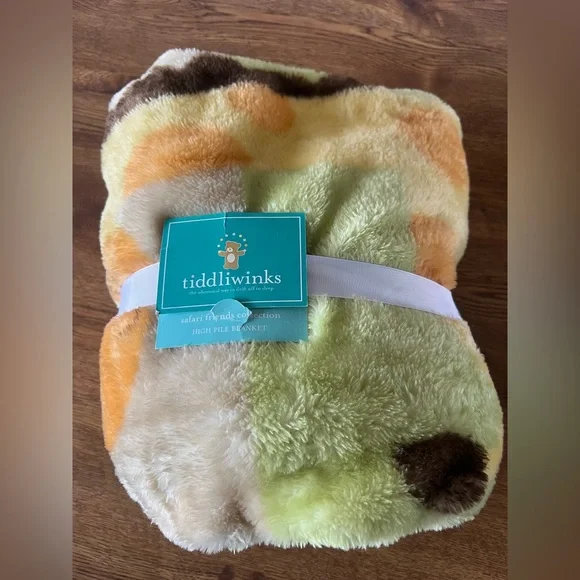 Tiddliwinks Safari Friends High Pile Blanket New In Package