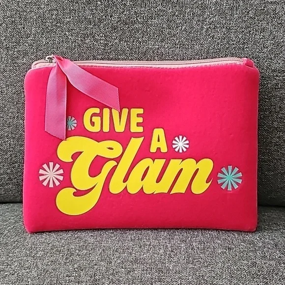 BENEFIT 'Give a Glam' Cosmetic Bag Zipper Pouch
