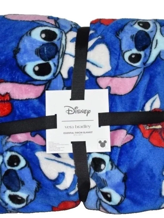 Vera Bradley Disney Stitch Monstera Throw Blanket 50