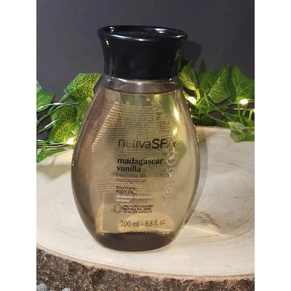 Nativa SPA Soothing Madagascar Vanilla Body Oil with Antioxidants - 6.8 Ounce