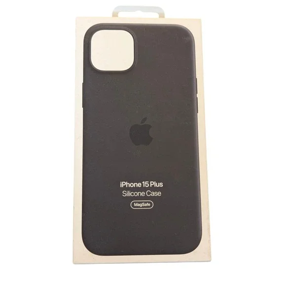 Nn7-O ‎ Apple Silicone Case with MagSafe for iPhone 15 Plus - Black