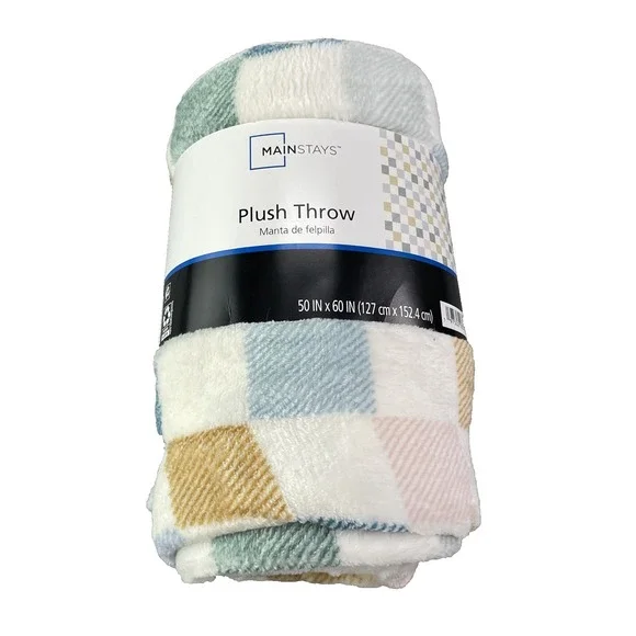 Mainstays Fleece Plush Throw Blanket 50