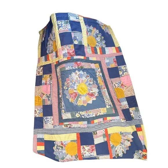 Beautiful colorful quilt. 49” x 66”