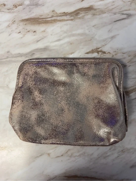 Hobo Metallic Taupe Cosmetic Pouch