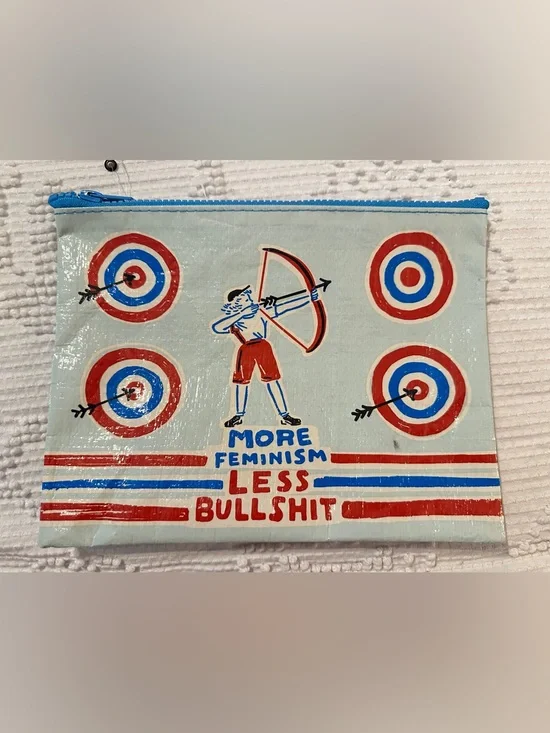Graphic Archery Pouch — Light Blue with Red & Blue Targets