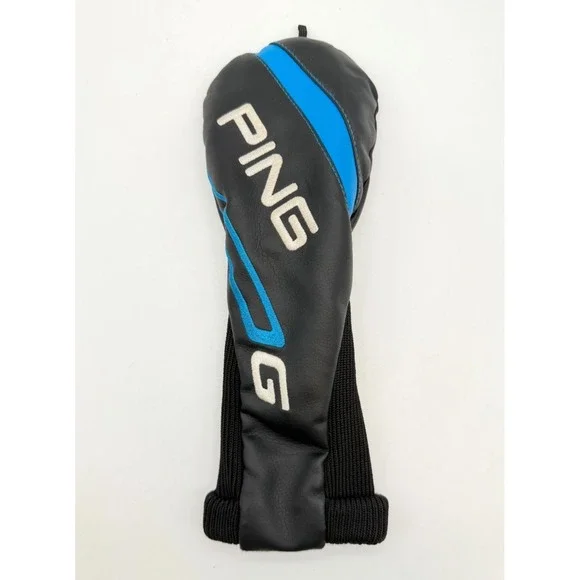 PING G Series Fairway Wood Headcover Black Blue Leather Golf Club Cover