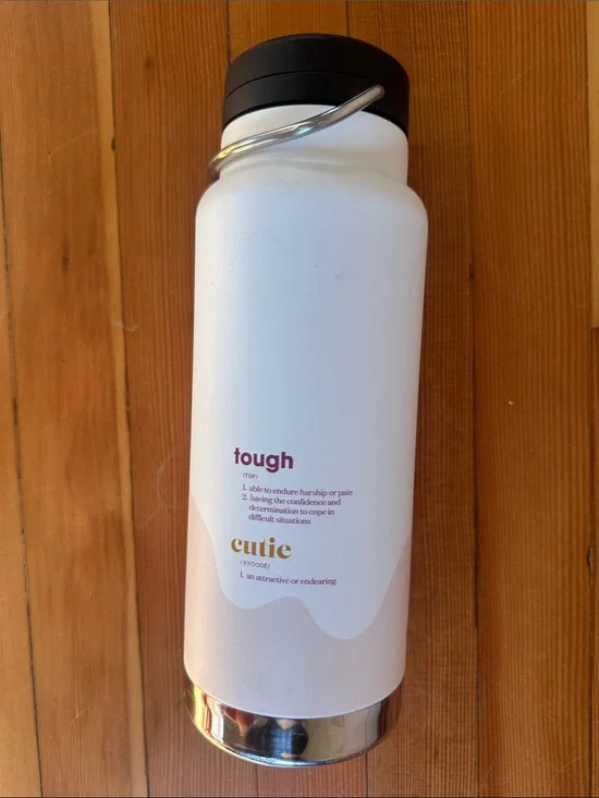 Tough Cutie White Insulated Water Bottle - Women Bath & Body