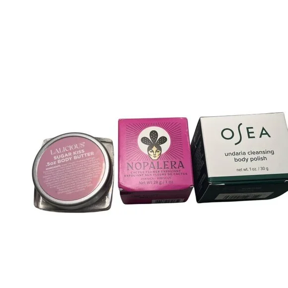 Set of 3 New Body Care Products – OSEA, Nopalera, Lalicious