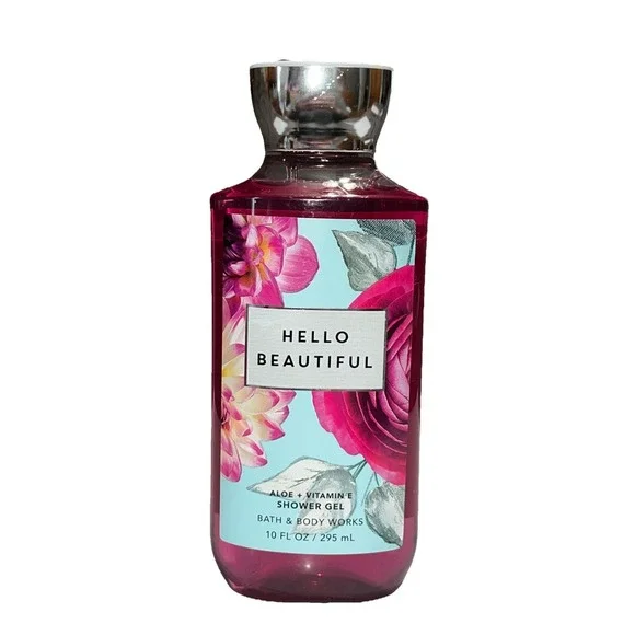 Bath and Body Works‎ HELLO BEAUTIFUL Shower Gel 10 fl oz / 295 mL Aloe New