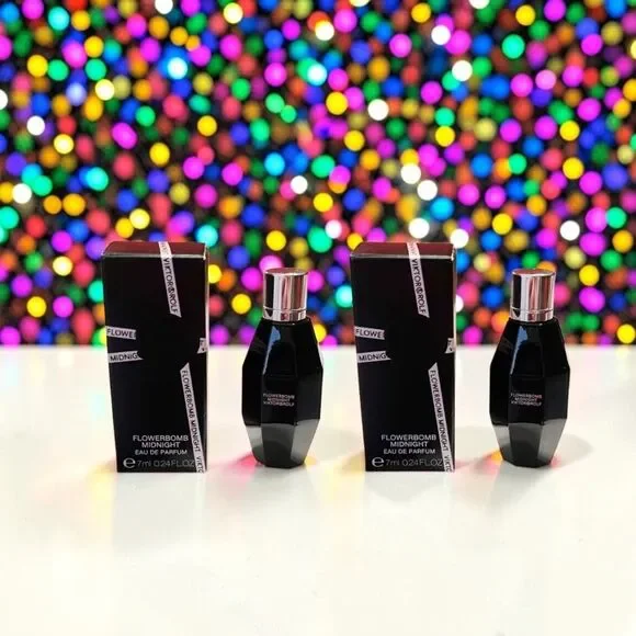 LOT OF 2 VIKTOR & ROLF FLOWERBOMB MIDNIGHT EDP 0.24oz/ 7ml Brand New In Box