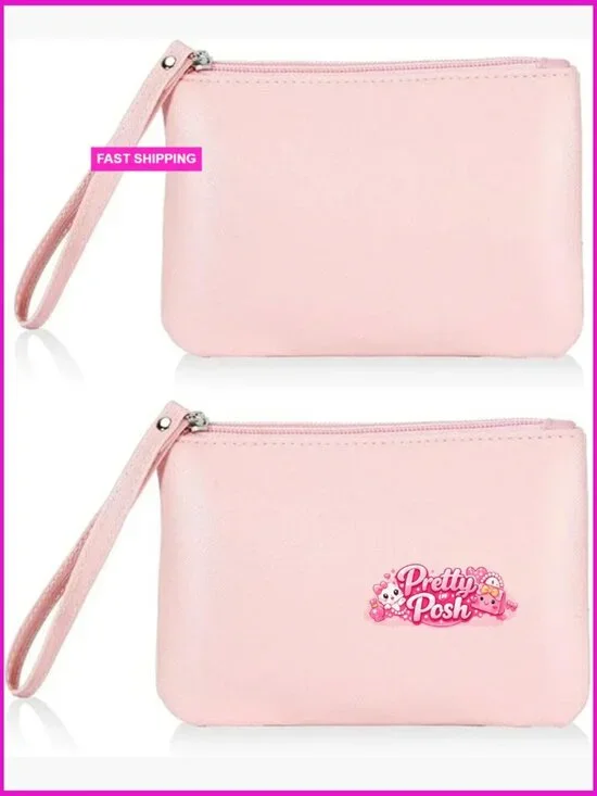 Nylon Zipper Pouch Mini Makeup Bag Travel Organizer Wristlet