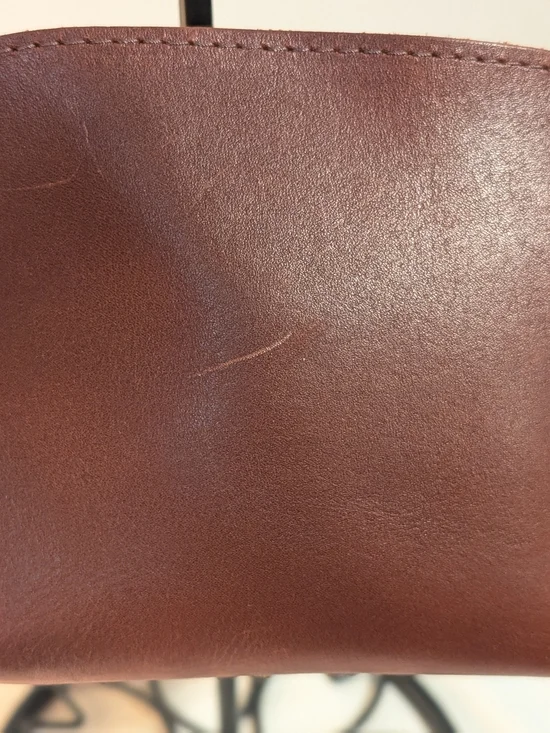 Portland Leather Brown Leather Women/Mens Clutch