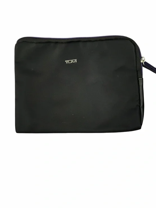 Tumi Black Nylon Toiletry Pouch with Subtle Logo