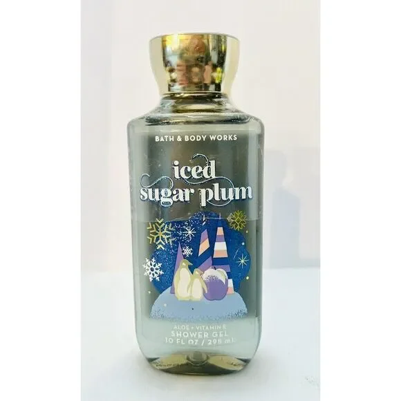 Bath & Body Works Iced Sugar Plum Shower Gel 10 oz New Holiday Traditions