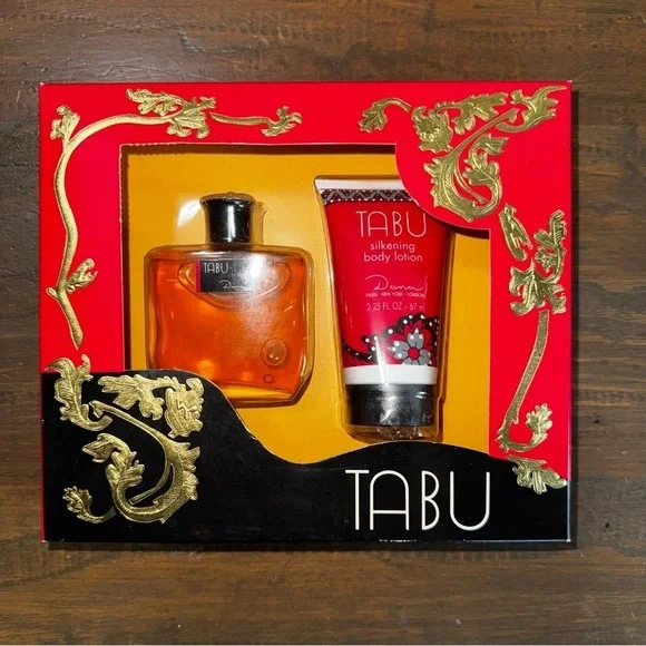 VINTAGE Tabu NEW Gift Set 2 Pc - 2 Oz COLOGNE & 2.25 Oz Lotion Super Rare Set