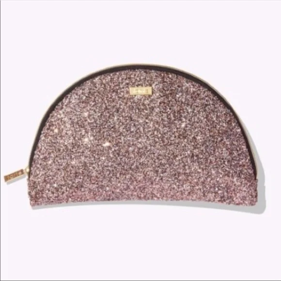 🌜TARTE Half-moon Glittery Cosmetic Bag NEW 🌛