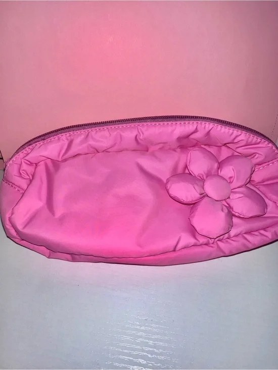 Pink Puffer pencil/ Cosmetic Bag