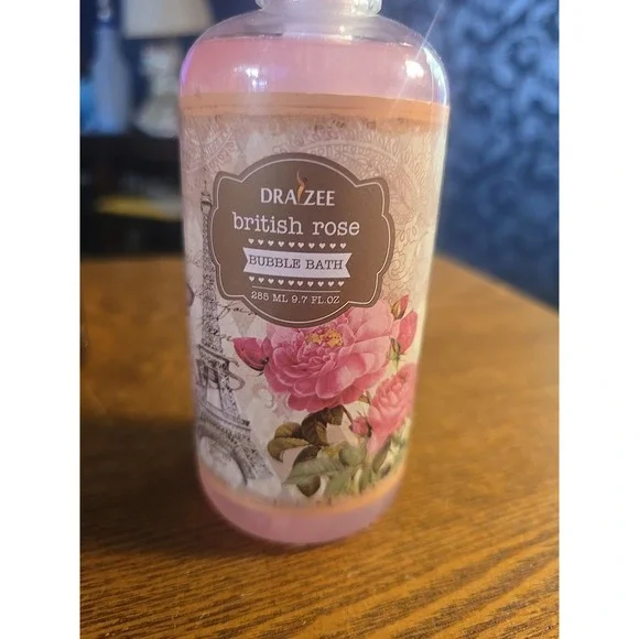 Draizee  Luxurious Bubble Bath  British‎ Rose) New.