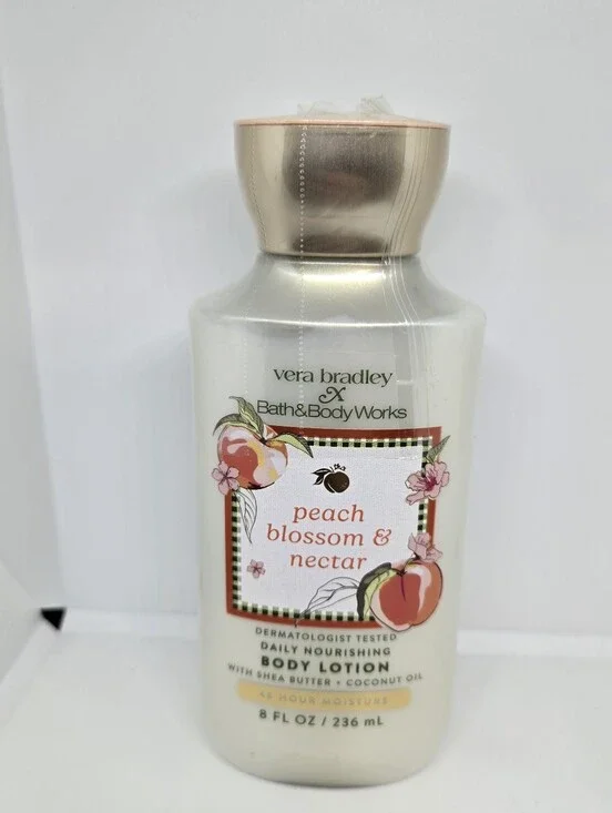 Vera Bradley x Bath and Body Works Peach Blossom & Nectar Body Lotion